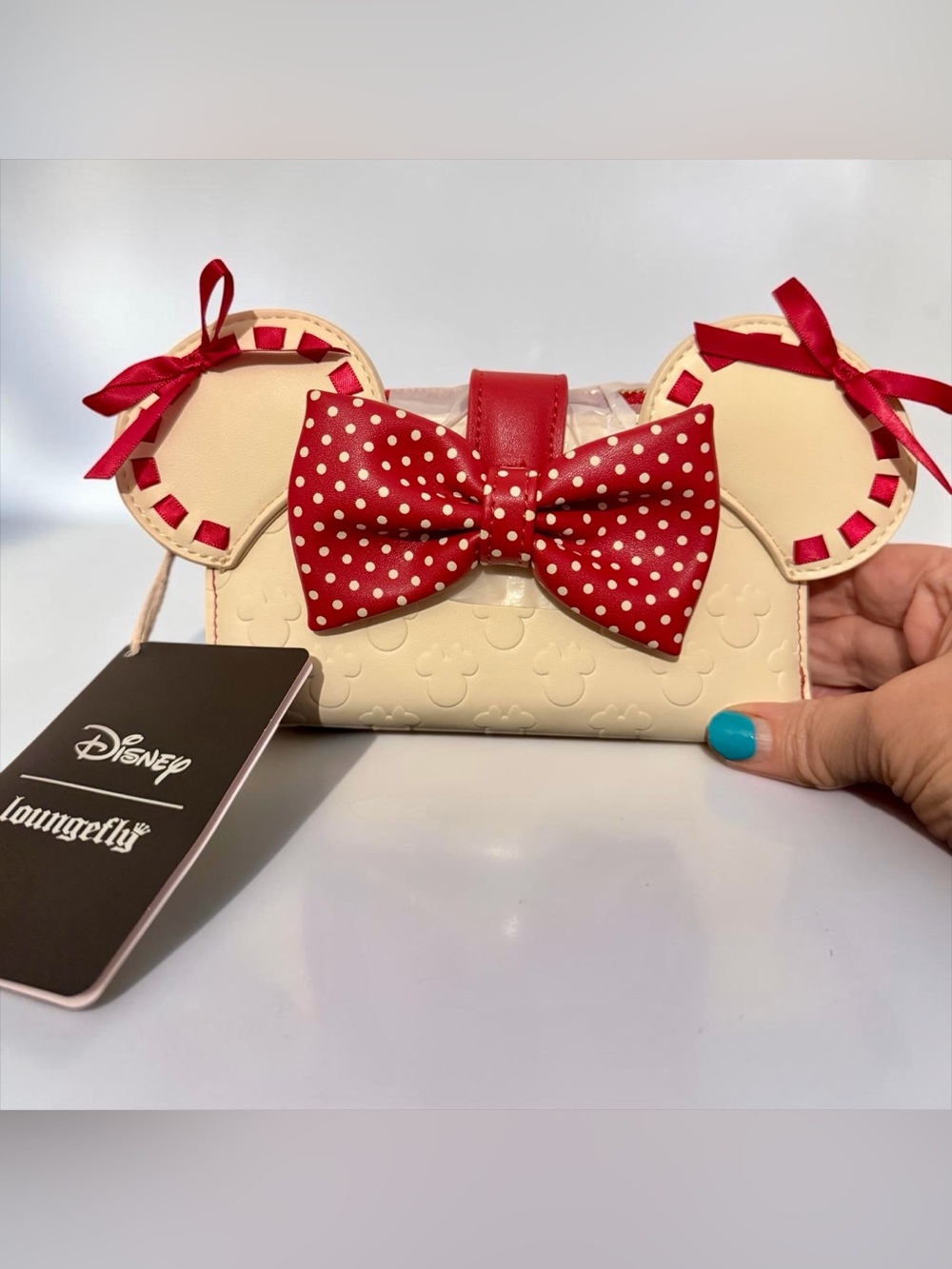 Loungefly Disney Minnie Mouse Rock The Dots Flap Wallet NWT
